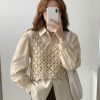 Vest Crop Rajut