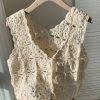 Vest Crop Rajut