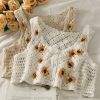 Vest Crop Rajut